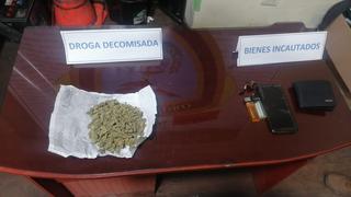 Detienen a joven por presunta micro comercialización de marihuana en Huancavelica
