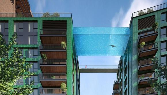 ​Londres construirá la primera piscina aérea suspendida entre dos edificios