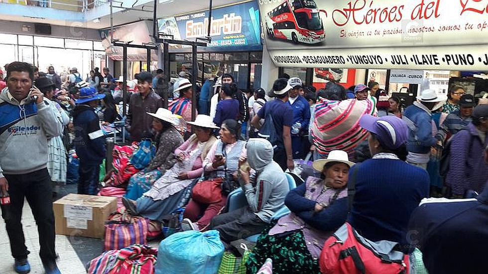 Tacna: Pasajes se incrementan en 100% en terminal Collasuyo