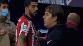 Luis Suárez y el DT de Sevilla se dijeron cosas en pleno juego (VIDEO)