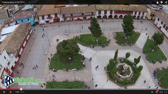 Huancavelica vista desde un drone