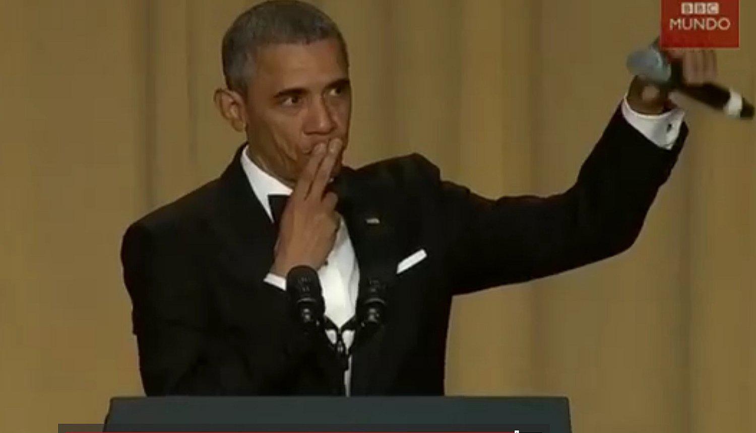 ​Entre mofas y risas Barack Obama se despidió de los corresponsales de la Casa Blanca