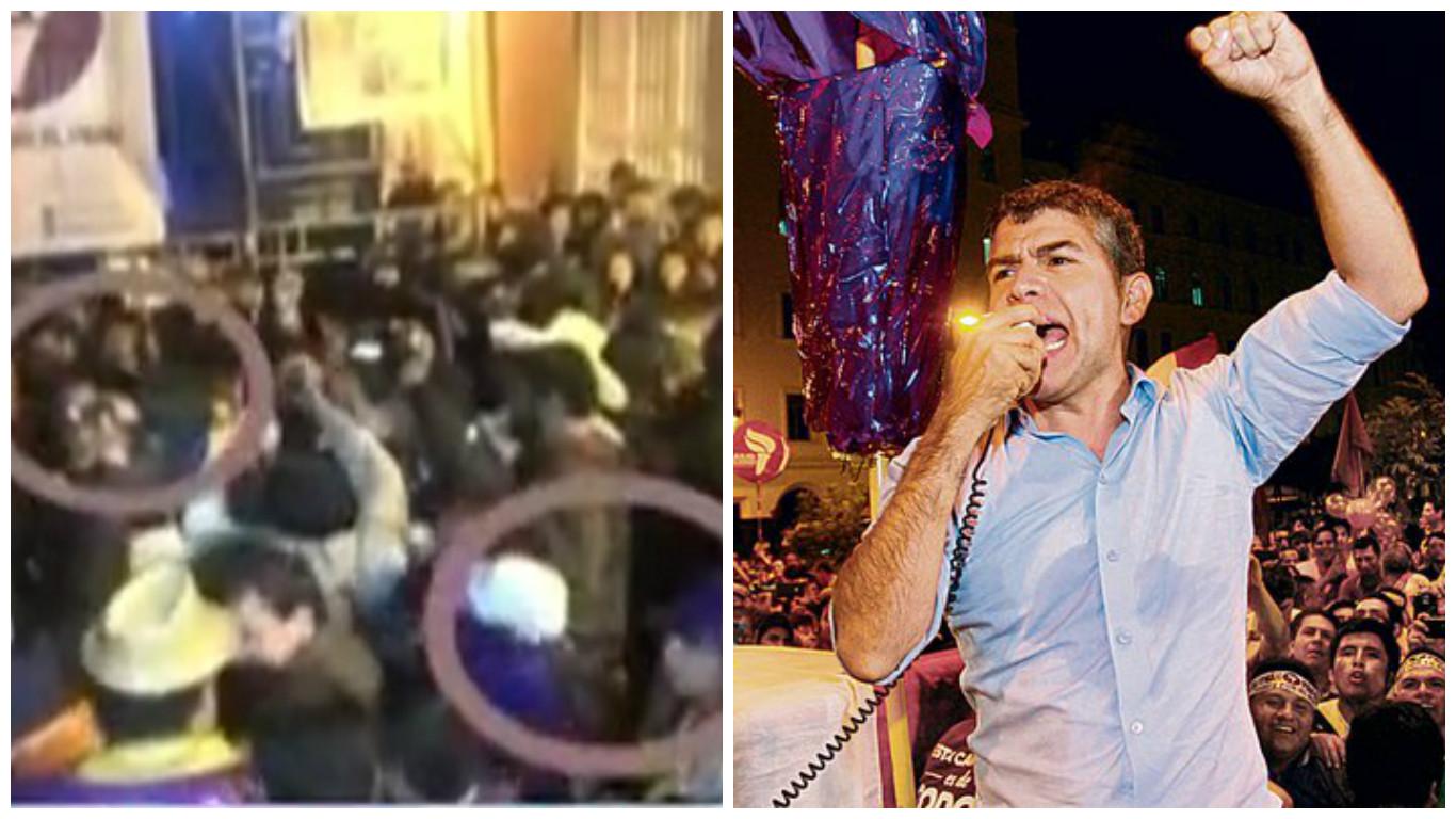 Julio Guzmán: le lanzaron huevos tras mitin proselitista en Cajamarca (VIDEO)