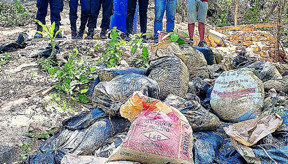 La Policía incauta 50 sacos de mineral aurífero valorizado en más de S/ 200,000