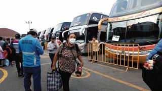 Tarifas se mantendrán y se acatará el protocolo sanitario en buses interprovinciales  
