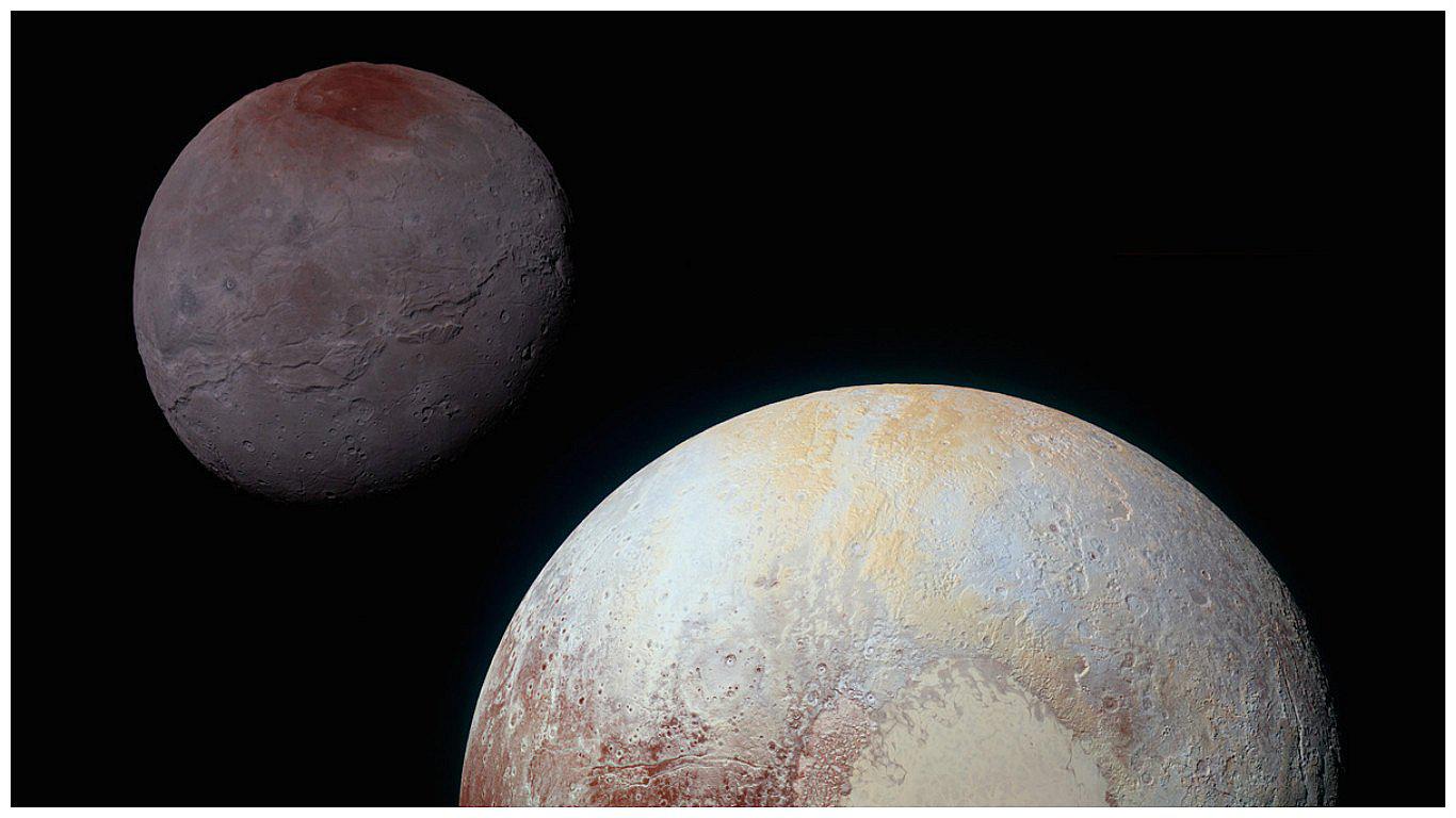 Luna Caronte tiene una macha roja ¿cuál es la razón?