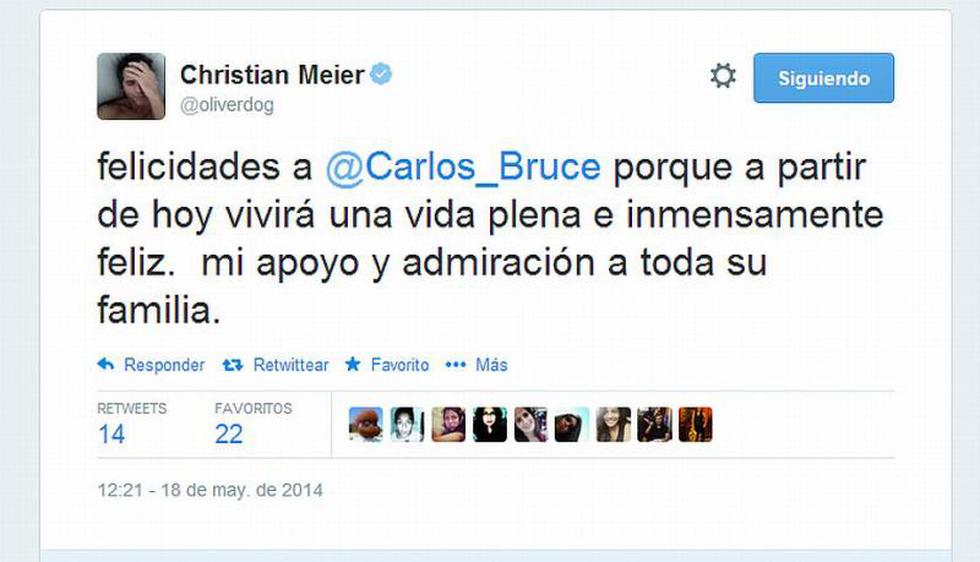 Twitter: Reacciones tras confesión de homosexualidad de Carlos Bruce 