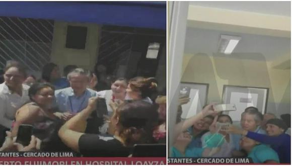 Alberto Fujimori acude al Hospital Loayza y causa furor entre trabajadores (VIDEO)