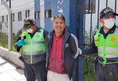 Arequipa: comerciante en estado de ebriedad golpea a su madre y se ríe al ser detenido