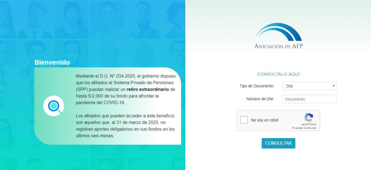 Solo necesitas tu número de DNI para verificar si podrás retirar parte del fondo de tu AFP (Foto: Asociación de AFP)