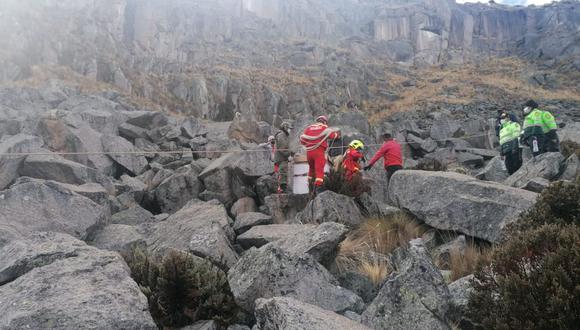 Rescatan las momias de Palcán al pie de una montaña de Pasco. (Foto: Ministerio de Cultura)
