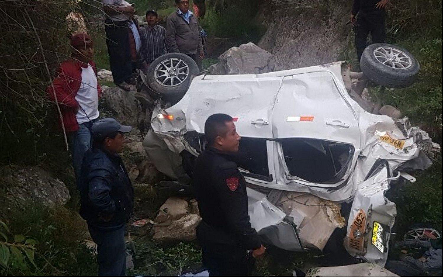 Cajamarca: Ocho muertos y dos heridos tras despiste de vehículo