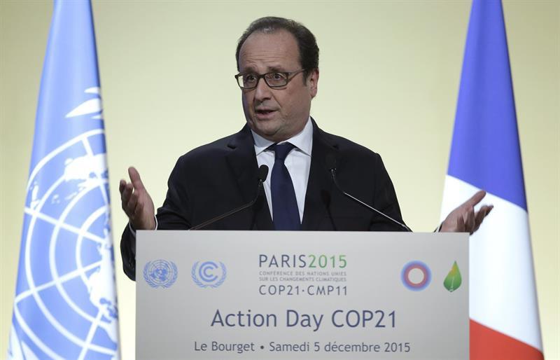 ​Hollande propone adelantar nuevos compromisos climáticos antes de 2020