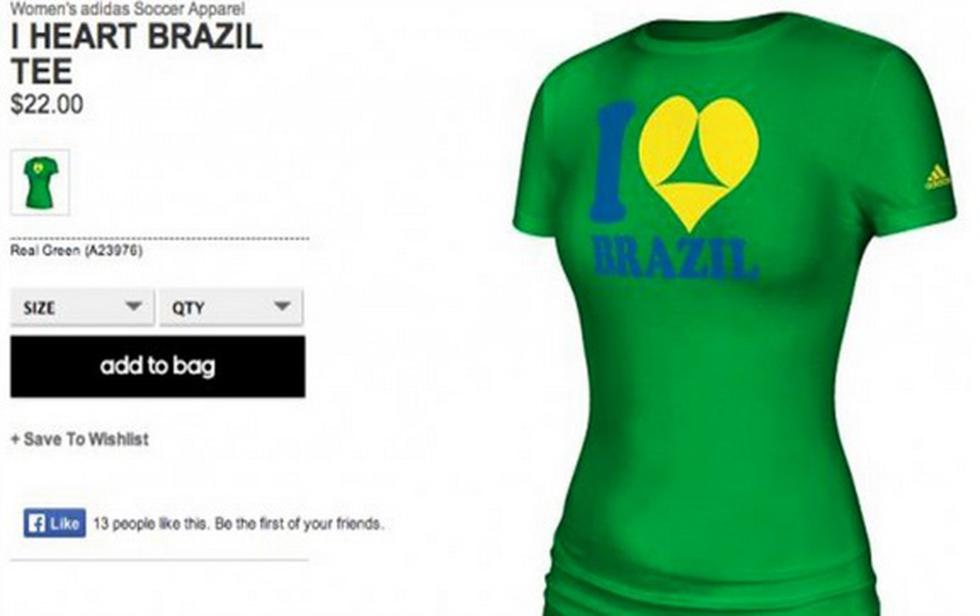 Brasil 2014: Adidas promueve "turismo sexual" en camisetas