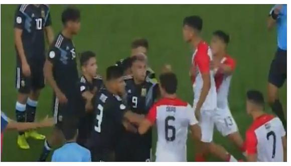 ​Sudamericano Sub 17: jugadores de Perú y Argentina protagonizaron un conato de bronca (FOTOS)