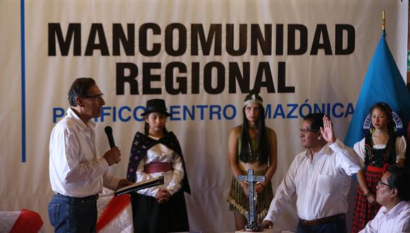 Glodoaldo Alvarez juramenta como presidente de la mancomunidad Pacifico Centro Amazónico 
