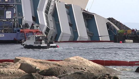 Se inicia el enderezamiento del Costa Concordia (VIDEO)
