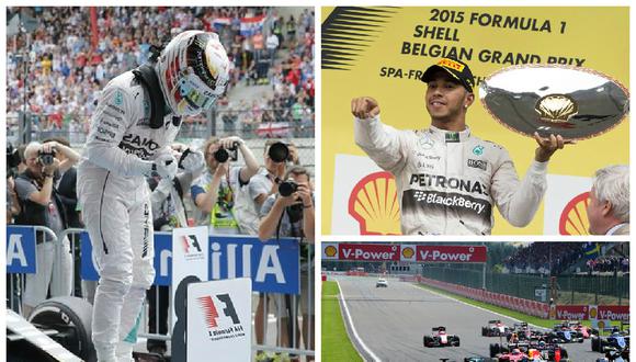 Fórmula 1: Lewis Hamilton gana con el Gran Premio de Bélgica su sexta carrera del año