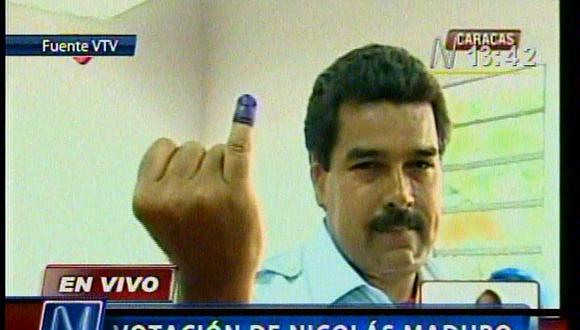 Elecciones en Venezuela: Nicolás Maduro emitió su voto