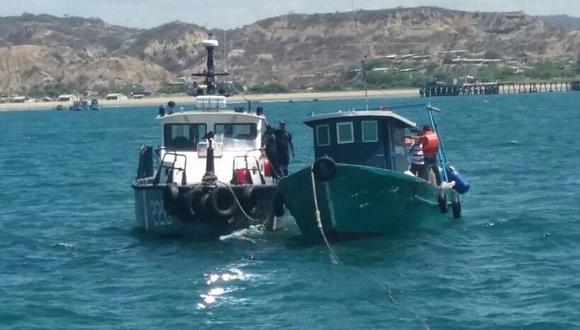 Tumbes: Guardacostas intervienen una embarcación pesquera ecuatoriana