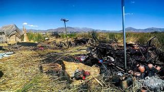 Familias que perdieron sus viviendas en incendio en los Uros piden ayuda (VIDEO)