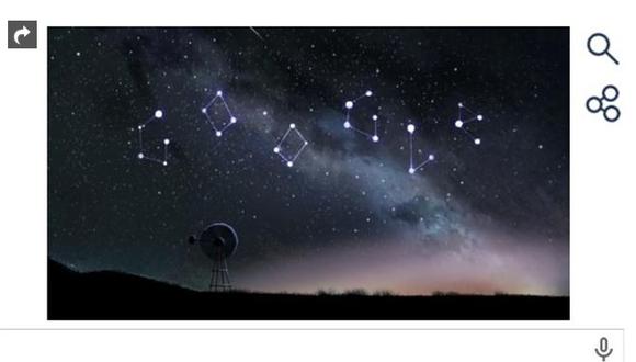 Google: Lluvia de estrellas es el nuevo doodle (VIDEO)