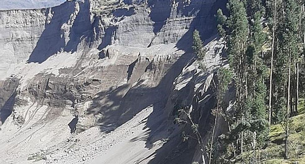 ​Pérdida incalculable en el valle del Colca por deslizamiento de tierra (FOTOS)