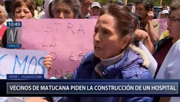 Huarochirí: Ciudadanos bloquean carretera y demandan a la ministra de salud la construcción de nuevo hospital (VIDEO)