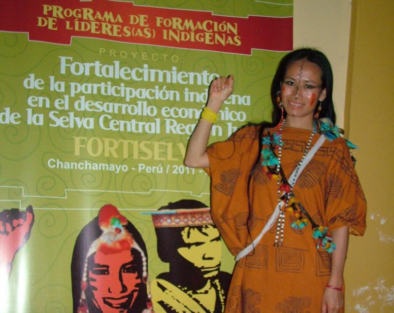 Representante asháninka impulsa iconografía nativa