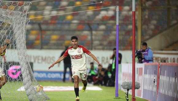 Piero Quispe consiguió un doblete en el Universitario vs. Sport Huancayo. (Foto: GEC)