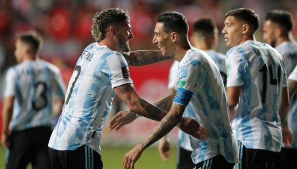 Argentina le ganó 2-1 a Chile en las Eliminatorias. (Foto: AFP)