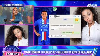 Magaly Medina desmiente a novio de Paula Arias y muestra chats comprometedores con la mamá de su hijo