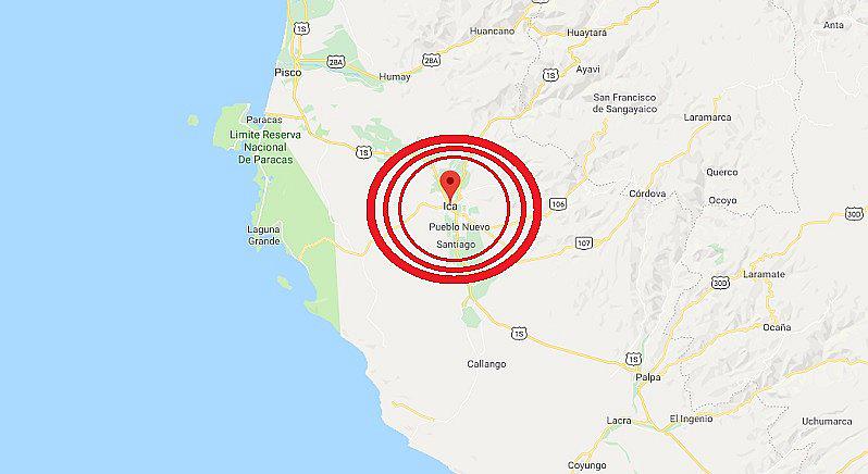 Ica: sismo de magnitud 4.1 se registró en Marcona
