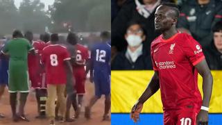 Sadio Mané volvió a Senegal: el jugador participó con sus amigos en un partido