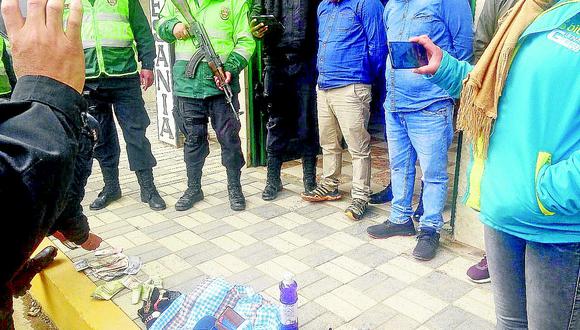 ​Huancaínos roban tienda y caen con más de 8 mil soles