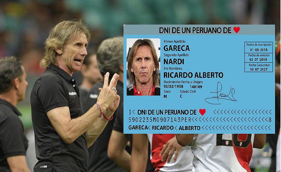 Perú nacionaliza "simbólicamente" a Ricardo Gareca tras goleada a Chile