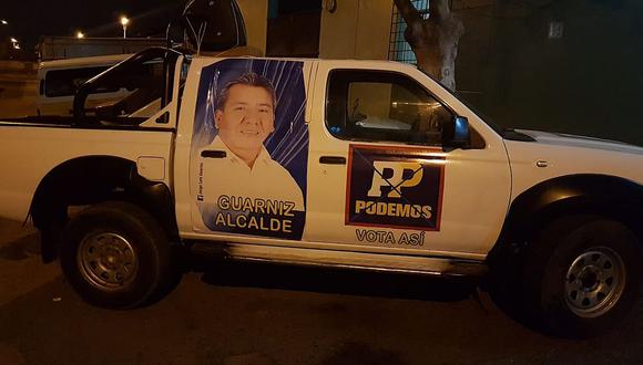 En la Región niegan responsabilidad en el uso de una camioneta para campaña política 
