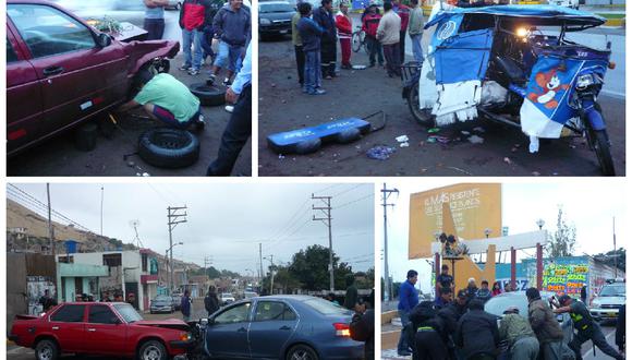 Choferes ebrios provocan dos accidentes de tránsito en Camaná