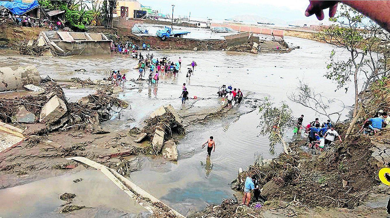 Chimbote: 58 mil personas afectadas a causa de lluvias y huaicos    