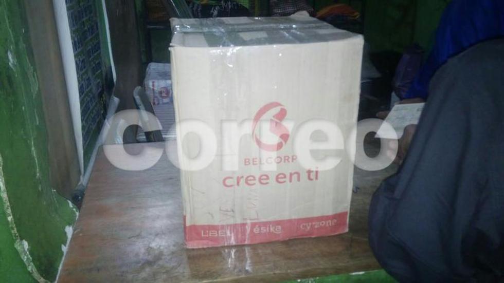 Hallan municiones, banderas y polos de Sendero Luminoso que eran enviados como encomienda