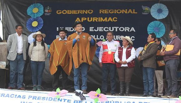 Presidente Vizcarra prometió adelanto de canon minero en Apurímac