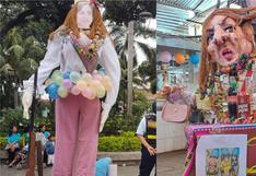Imagen de la presidenta Dina Boluarte es motivo de burla en la celebración de ‘Comadres’, en los carnavales de Cusco (FOTOS)