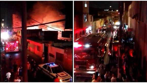 Cercado de Lima: Bomberos controlan incendio en Barrios Altos 