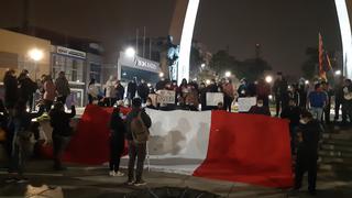 Protesta de colectivos sociales en Tacna por conteo de votos a favor de Keiko Fujimori