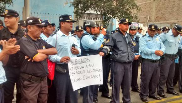 Trujillo: Personal de Seguridad Ciudadana exige aumento de sueldo