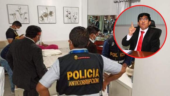 La Policía y la Fiscalía Anticorrupción fueron quienes realizaron el operativo en Piura.