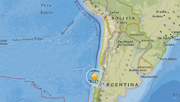 Chile: sismo de 5,8 grados se sintió en el país sureño
