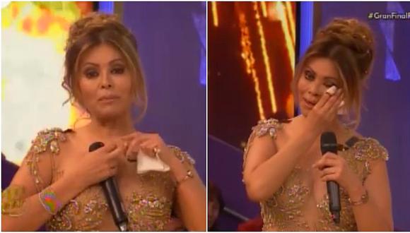 Gisela Valcárcel se quitó el maquillaje y las pestañas en final de 'Reyes del Show' (VIDEO)
