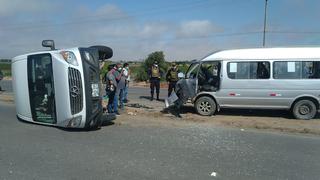 Cuatro personas resultan heridas en accidente de tránsito en La Victoria