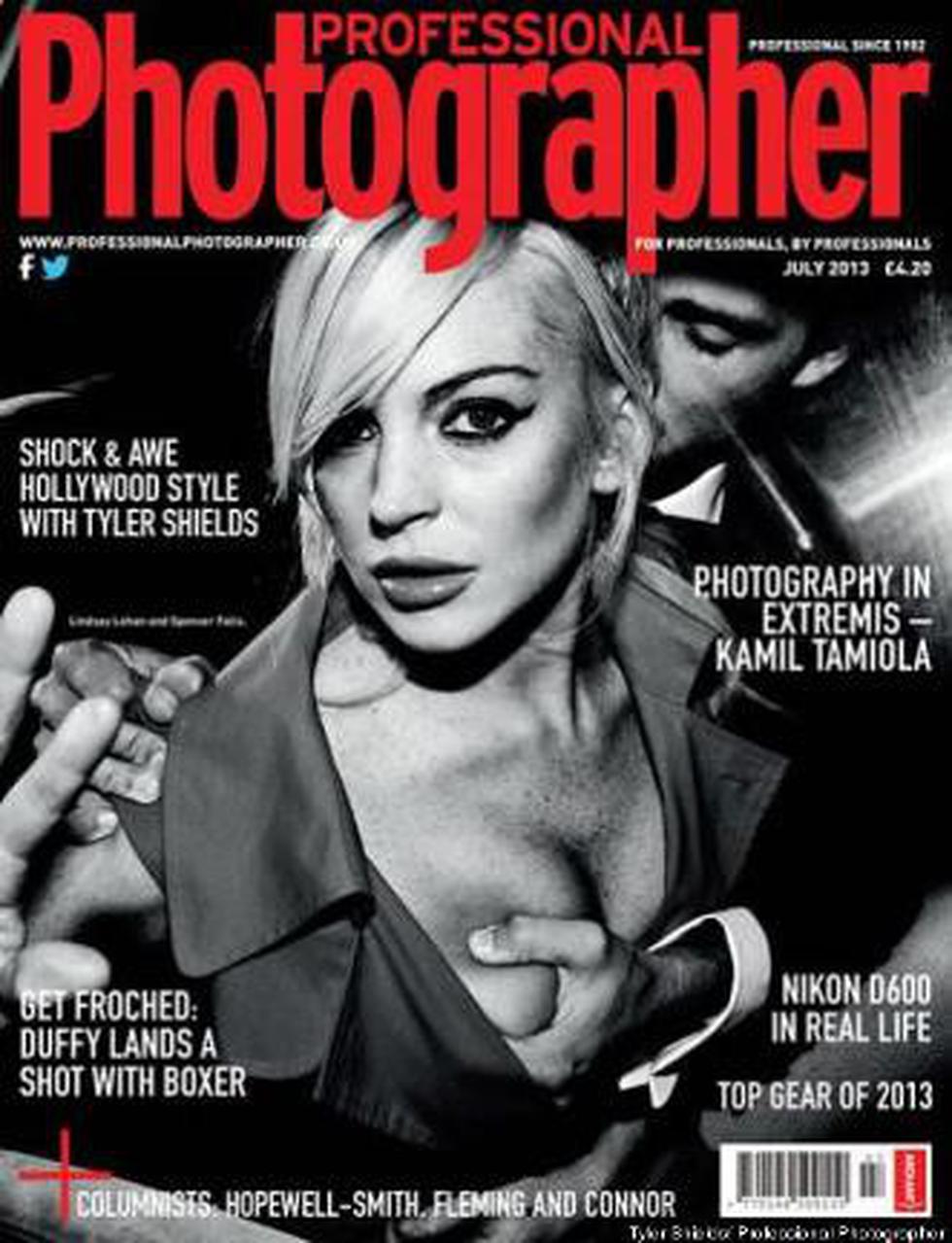 Lindsay Lohan en polémica portada de revista